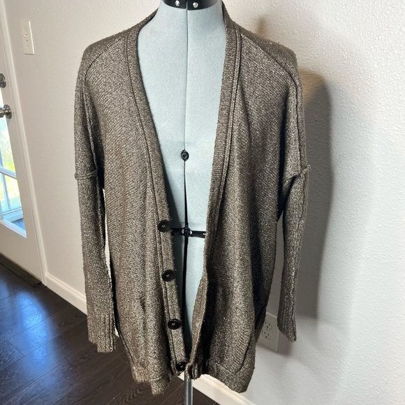 Long oversized Grandpa Cardigan Sweater BGBG generation Small But Fits BIG - Picture 1 of 6